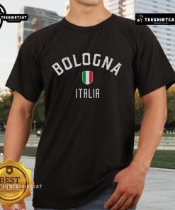 Top Bologna Italy T-Shirt featuring iconic city landmarks and vibrant colors, perfect for tourists and locals alike.