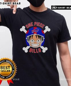 Top Buffalo Bills X Luffy One Piece T-Shirt featuring vibrant graphics and a comfortable fit for fans of both franchises.