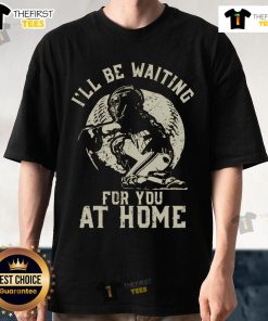 Alt Text: Top Catcher I'll Be Waiting For You Softball Baseball T-Shirt featuring a vibrant graphic and sporty design.
