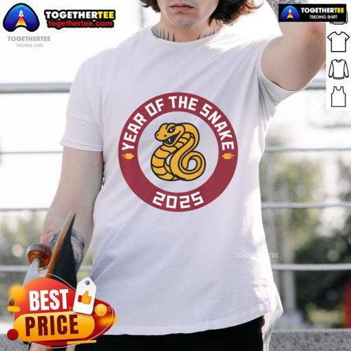 Alt Text: Stylish Top Chinese New Year 2025 Year Of The Snake T-Shirt featuring vibrant snake design and festive colors.