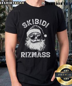 Top Christmas Rizz Santa Claus Charisma T-Shirt featuring a festive design with Santa and holiday-themed graphics.