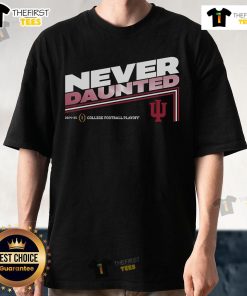 Top College Football Playoff 2025 Indiana Slogan T-Shirt featuring bold graphics and team colors for fans.