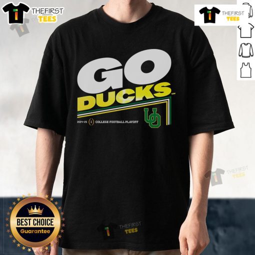 Top College Football Playoff 2025 Oregon slogan t-shirt featuring vibrant colors and bold team graphics for fans.