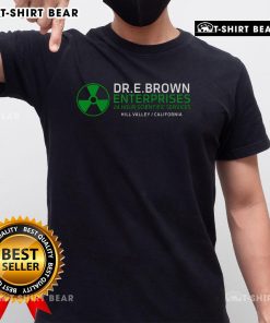Top Dr Emmett Doc Brown Enterprises T-Shirt featuring a vintage design inspired by the iconic character from Back to the Future.