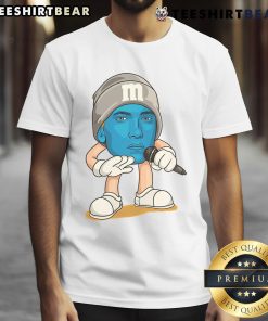 Top Eminem Rap M&M Fun T-Shirt featuring colorful graphics of Eminem and M&M characters on a stylish tee.