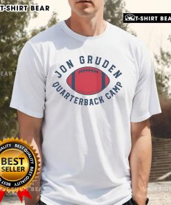 Top Gruden QB Camp T-Shirt featuring bold graphics and a sporty design, perfect for football fans and athletes.