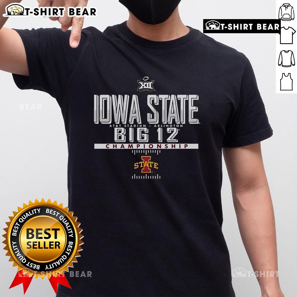 Top Iowa State Cyclones Cardinal 2024 Big 12 Football Championship T Shirt Alt Text: Iowa State Cyclones Cardinal T-Shirt for the 2024 Big 12 Football Championship, showcasing team pride and spirit.