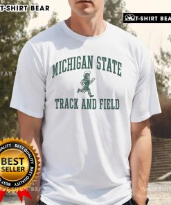Top Michigan State Spartans Track and Field T-Shirt featuring team colors and logo, perfect for fans and athletes.