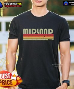 Vintage 70s 80s retro T-shirt featuring 'Top Midland TX' design, perfect for home roots and funny city gifts.