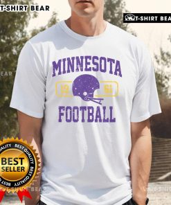 Vintage Minnesota Football athletic fan T-shirt showcasing team pride and classic sports style for dedicated supporters.