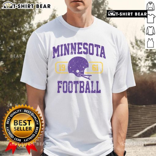 Vintage Minnesota Football athletic fan T-shirt showcasing team pride and classic sports style for dedicated supporters.
