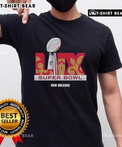 Top New Orleans Super Bowl LIX trophy dimension NFL T-shirt featuring vibrant graphics and fan-favorite design.