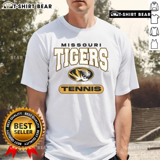 Top Rally Missouri Tigers Tennis T-Shirt featuring vibrant team colors and logo, perfect for fans and players alike.