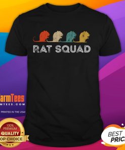 Top Rat Squad retro vintage t-shirt for rat owners and rodent lovers featuring a playful mouse design.