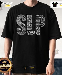 Top Speech Therapy Speech Language Pathology Month T-Shirt featuring vibrant design for speech therapists and advocates.