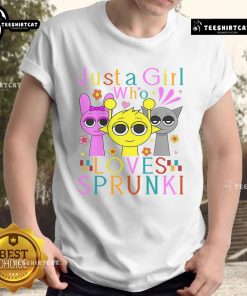 Top Sprunki Just A Girl Who Loves Sprunki T-Shirt in vibrant colors featuring a stylish design for fans of Sprunki.