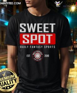 Top Sweet Spot Daily Fantasy Sports T-Shirt Est 2019 featuring a stylish design for fantasy sports enthusiasts.