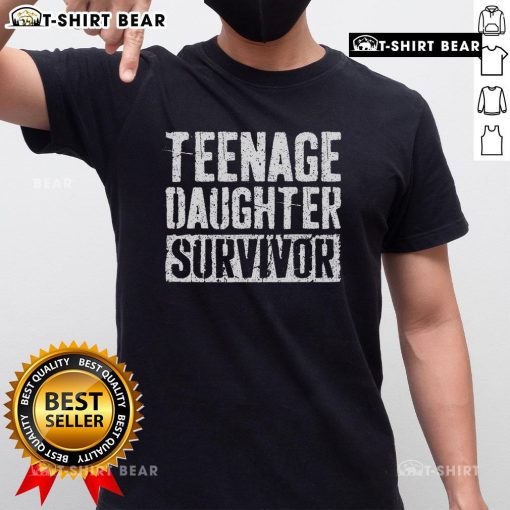 Top Teenage Daughter Survivor Father's Day T-Shirt featuring a heartfelt design for celebrating dads and daughters.