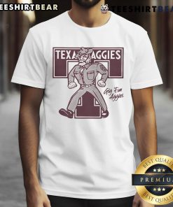 Top Texas A&M Aggies Monogram T-Shirt featuring a stylish design and the iconic Aggies logo in maroon and white.