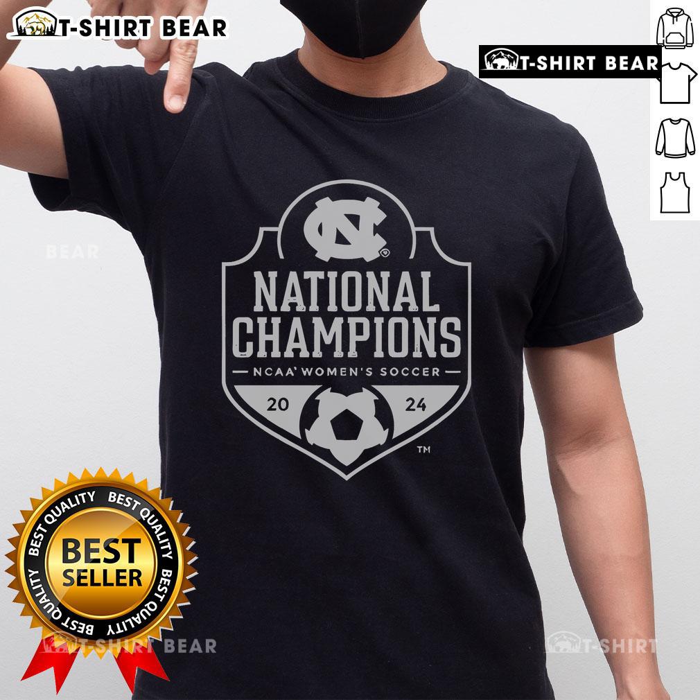 Top Unc Women'S Soccer 2024 National Champions T Shirt UNC Women's Soccer 2024 National Champions T-Shirt featuring team colors and logo, perfect for celebrating the victory.