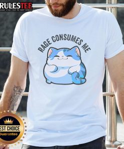 Funny Rage Consumes Me Cat Fat T-Shirt