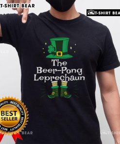 Top Beerpong Leprechaun St. Patrick's T-Shirt featuring a playful leprechaun design perfect for St. Patrick's Day celebrations.