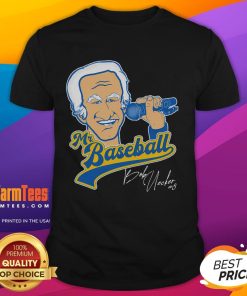 Awesome Bob Uecker Mr. Baseball Front Row Legend T-Shirt featuring a vintage design celebrating baseball icon Bob Uecker.