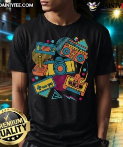 Awesome Cassette 80s music lover retro t-shirt for 1980s costume party, featuring vibrant design and nostalgic vibe.