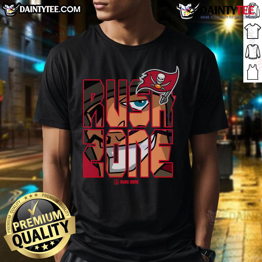 Awesome Nfl Rush Zone Cartoon Tampa Bay Buccaneers Football Logo T Shirt Awesome NFL Rush Zone cartoon Tampa Bay Buccaneers football logo T-shirt featuring vibrant graphics and team colors.