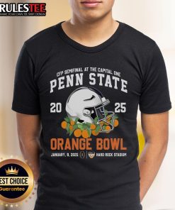 Alt Text: Awesome Penn State 2025 Orange Bowl New Edition T-Shirt featuring team colors and logo for fans.