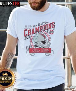 Awesome Red Bowl Champs 2025 Football Buckohio T-Shirt featuring bold graphics and vibrant colors for fans.