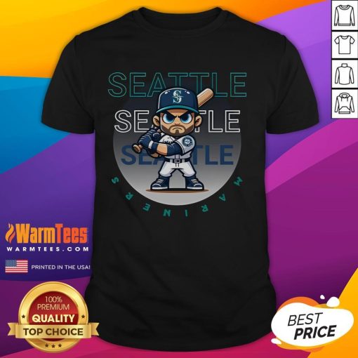 Awesome Seattle Mariners Baseball T-Shirt featuring vibrant team colors and logo, perfect for fans and casual wear.