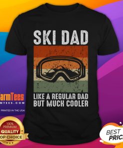 Alt Text: Awesome Ski Dad vintage retro T-shirt design featuring a cool graphic, perfect for ski-loving fathers.