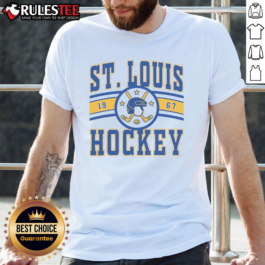 Awesome St Louis Hockey 1967 T Shirt Alt Text: Awesome St Louis Hockey 1967 T-Shirt featuring vintage design and team colors for fans and collectors.