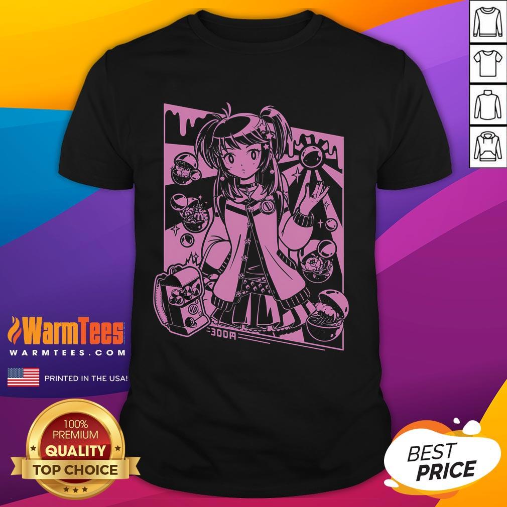 Cute Capsule Toy Girl Anime T Shirt Cute Capsule Toy Girl Anime T-Shirt featuring vibrant anime graphics and a playful design for anime lovers.