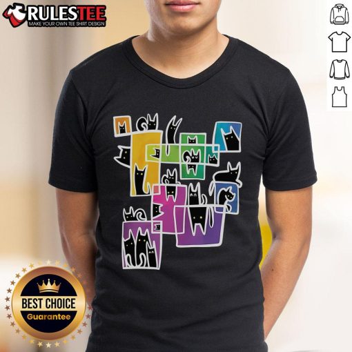 Cute Kitty Warp Cat T-Shirt featuring an adorable cat design, perfect for pet lovers and casual wear.