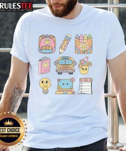 Cute School Things T-Shirt featuring playful school-themed graphics, perfect for students and teachers.