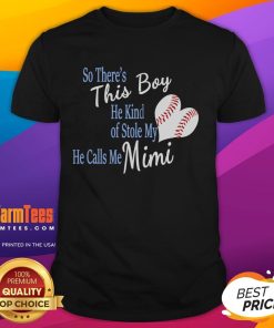 Alt Text: Cute This Stole My Baseball Heart Calls Me Mimi T-Shirt design featuring a playful graphic and vibrant colors.
