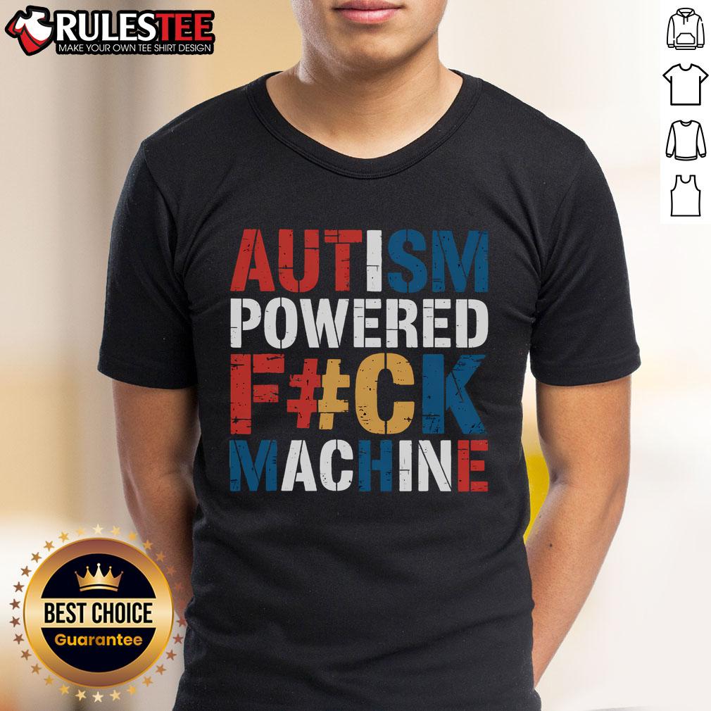 Funny Autism Powered Fck Machine Retro Rizzem T Shirt Funny Autism Powered Fck Machine Retro Rizzem T-Shirt design featuring vibrant graphics and playful text for unique style.