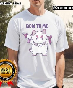 Alt Text: Funny Bee And Puppycat Bow To Me T-Shirt featuring playful cartoon characters in vibrant colors.