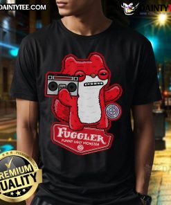 Funny Boombox Sketchy Squirrel T-Shirt featuring a quirky squirrel with a boombox, perfect for animal lovers and music fans.