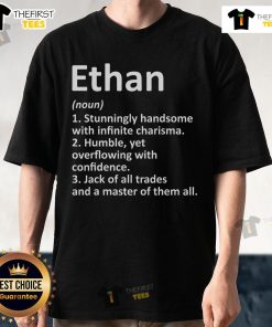 Funny Ethan Definition Personalized Name Birthday T-Shirt featuring a playful design for a unique birthday gift.