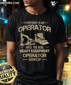 Funny Heavy Equipment Operator Vintage Construction Worker T-Shirt design featuring a humorous graphic and bold text.