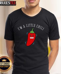 Funny I Am A Little Chili retro vintage classic t-shirt design featuring playful chili pepper graphics and bold text.