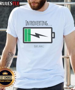 Funny Introverting Charging Quiet Please T-Shirt featuring a humorous graphic for introverts and quiet time lovers.