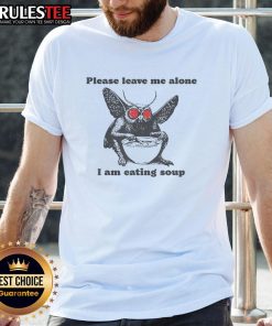 Funny 'Please Leave Me Alone I Am Eating Soup' T-Shirt design featuring humorous text and vibrant graphics.
