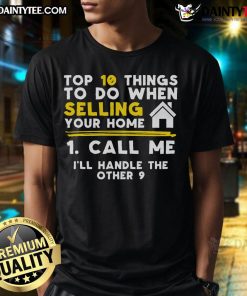 Funny Realtor Real Estate Agent Call Me T-Shirt design featuring humorous graphics and bold text for real estate enthusiasts.