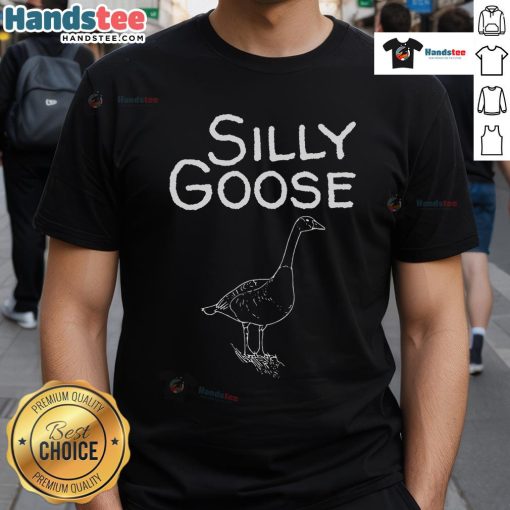 Funny Silly Goose Classic T-Shirt featuring a playful goose graphic, perfect for casual wear and animal lovers.