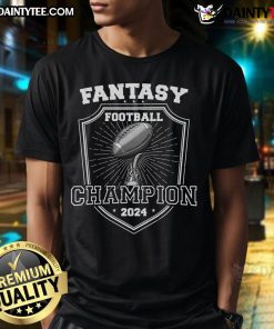 Good Fantasy Football Champion 2024 T-Shirt featuring bold graphic design, perfect for celebrating your fantasy league victory.