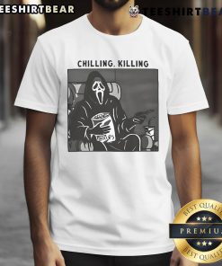 Good Ghost Face Chilling Killing T-Shirt featuring a spooky design perfect for Halloween and horror movie fans.